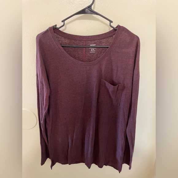 Old Navy Tops - ✨Women’s Old Navy Boyfriend Long Sleeve Size S Tall